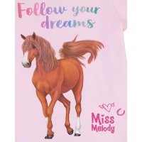Miss Melody Sommerkleid Flügelarm Kleid Pferd rosa