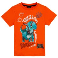 Dino World Dinosaurier Triceratops T-Shirt orange