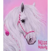 Miss Melody T-Shirt Kurzschnitt weißes Pferd pink frosting