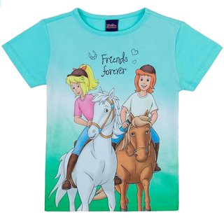 Bibi und Tina Mädchen T-Shirt Friends forever aruba blue