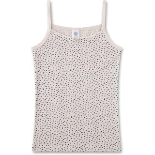 Sanetta Mädchen Unterhemd Top Hemd gepunktet beige