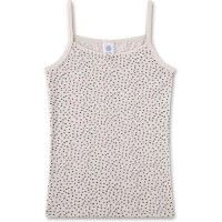 Sanetta Mädchen Unterhemd Top Hemd gepunktet beige