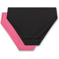 Sanetta Mädchen 2er Pack Rioslips Slip rosa + uni schwarz