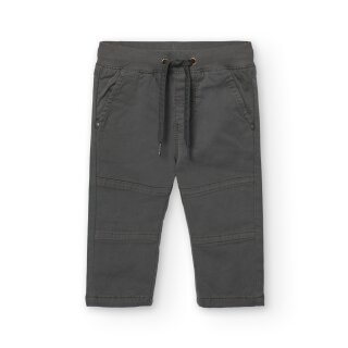 BÒBOLI Hose gefüttert Gabardine anthrazit