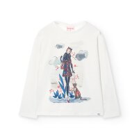 BÒBOLI Mädchen Langarmshirt T-Shirt Langarm...