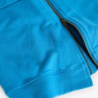 BÒBOLI Mädchen Sweatjacke angeraut Jacke Kapuze baltic blau