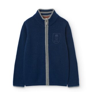 BÒBOLI Strickjacke Jungen marine blau