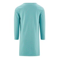 Happy girls Kleid Langarm Herz Palletten aqua blau