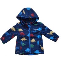 Outburst Baby Jungen Softshelljacke Jacke Dinosaurier blau