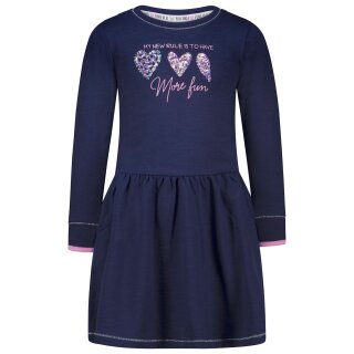 Salt & Pepper Kleid Langarm Hearts true navy