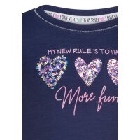 Salt & Pepper Kleid Langarm Hearts true navy