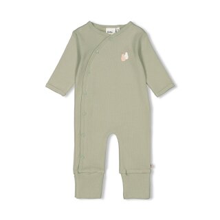 Feetje Baby Strampler Strampelanzug Schlafanzug Krempelfuß grün