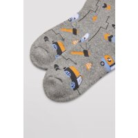 Ysabel Mora 3er Pack Jungen Thermosocken Socken Strümpfe car repair bunt