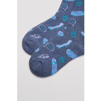 Ysabel Mora 3er Pack Jungen Thermosocken Socken Strümpfe Skater bunt