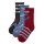 Ysabel Mora 3er Pack Jungen Thermosocken Socken Strümpfe Skater bunt