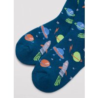 Ysabel Mora 3er Pack Jungen Thermosocken Socken Strümpfe Weltall bunt