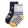 Ysabel Mora 2er Pack Baby Thermo Strümpfe Stoppersocken Dino dunkelblau Ringel