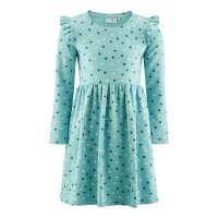 Happy girls Kleid Langarm Herzen aqua grün