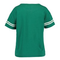 Blue Seven Mädchen T-Shirt Foliendruck Herzen grün