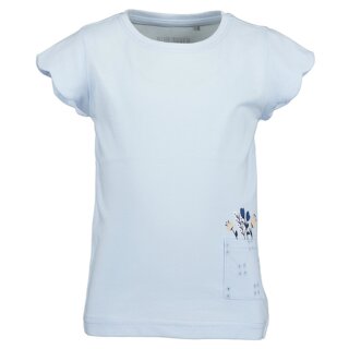 Blue Seven Mädchen T-Shirt Lochspitze hellblau
