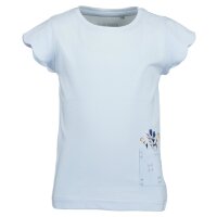 Blue Seven Mädchen T-Shirt Lochspitze hellblau