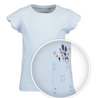 Blue Seven Mädchen T-Shirt Lochspitze hellblau