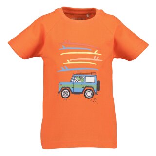 Blue Seven Jungen T-Shirt Jeep Schaumdruck orange