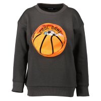 Blue Seven Jungen Sweatshirt Zip-Tasche dunkelgrau