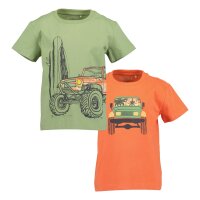 Blue Seven Jungen 2er T-Shirt Jeep Surfen grün orange