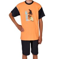 Wörner Jungen Shorty kurzer Schlafanzug Jersey Biker...