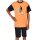 Wörner Jungen Shorty kurzer Schlafanzug Jersey Biker Orange Dunkelgrau
