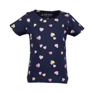 Blue Seven Mädchen T-Shirt Herzen ultramarin blau