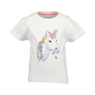 Blue Seven Mädchen T-Shirt Einhorn weiß