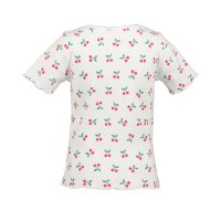 Blue Seven Mädchen Shorty Kirschen Schlafanzug Pyjama kurz weiß rot