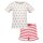 Blue Seven Mädchen Shorty Kirschen Schlafanzug Pyjama kurz weiß rot