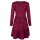 Happy girls Kleid Herzen bunt Langarm Rockteil gestuft berry