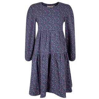 Happy girls Kleid Miniherzen rot weiß Langarm jeans blue