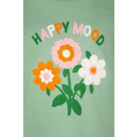 Happy girls Sweatkleid Blumen Langarm green