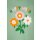Happy girls Sweatkleid Blumen Langarm green