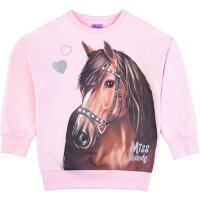 Miss Melody Sweatshirt Pullover braunes Pferd pink dogwood