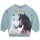 Miss Melody Sweatshirt Pullover Pferde Blumenwiese iceberg green