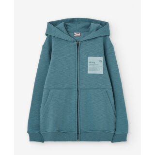 Losan Jungen Sweatjacke Jacke angeraut grün blau