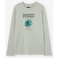 Losan Jungen Langarmshirt Mount Everest light grey