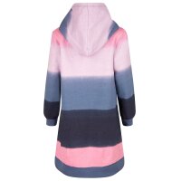 Happy girls Sweatkleid Schmetterling Kapuze Langarm blau rosa