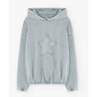 Losan Mädchen Kapuzensweatshirt Stern Pullover light grey
