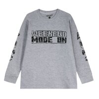 ENERGIERS Jungen Pyjama Schlafanzug hellgrau camouflage