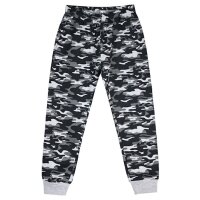 ENERGIERS Jungen Pyjama Schlafanzug hellgrau camouflage