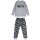 ENERGIERS Jungen Pyjama Schlafanzug hellgrau camouflage