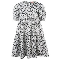 ENERGIERS Kleid Kurzarm Jersey bedruckt weiß schwarz