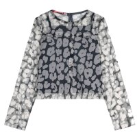 ENERGIERS Bluse Trägertop Langarm Tüllshirt...